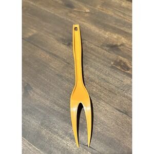 Vintage Foley 11" Orange Serving Fork Retro Mid-Century‎ Kitchen Utensil Granny
